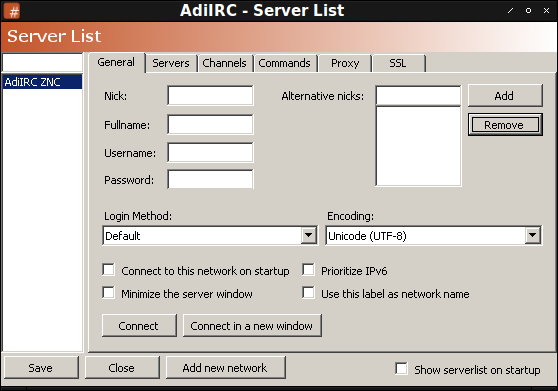 Blank Network with Defaults Removed