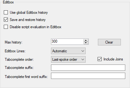 Editbox options